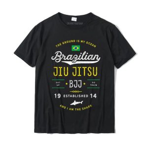Ocean Shark Jiu Jitsu T-Shirt – BJJ Martial Arts Gift Tee for Men