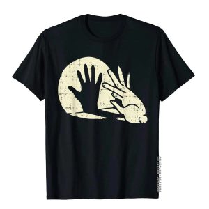 Funny Rabbit Shadow Play T-Shirt – Bunny Lover Pun Tee for Men