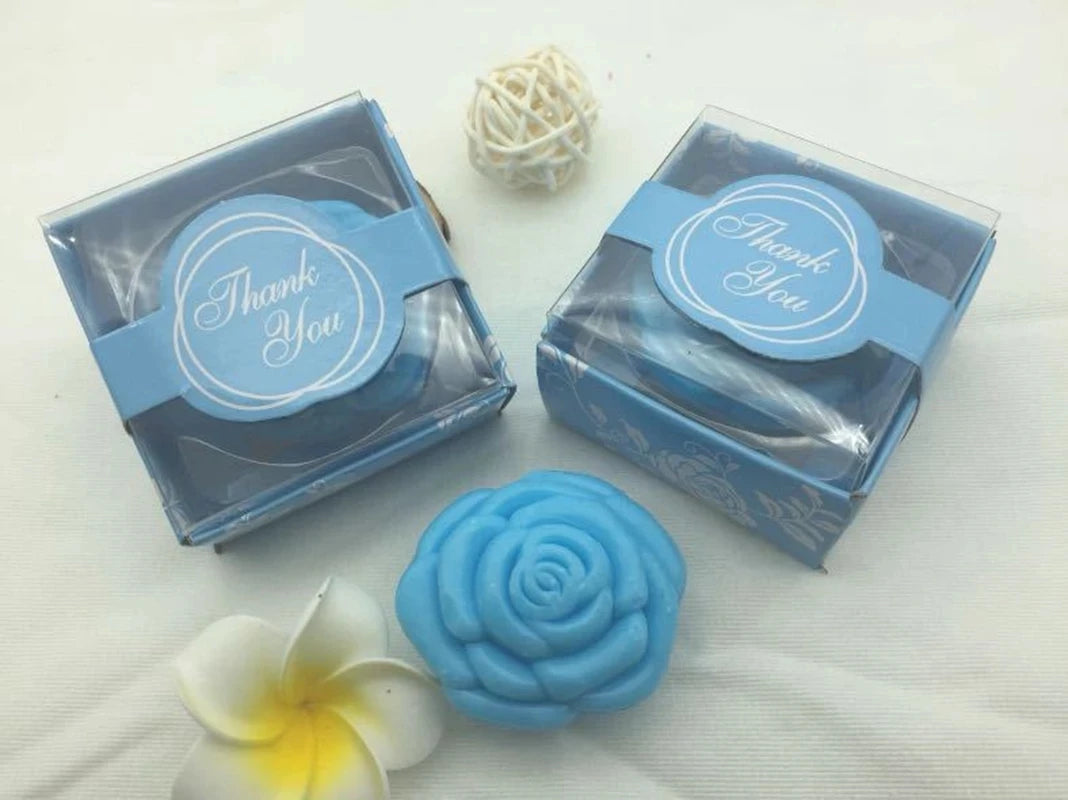 Mini Rose Handmade Soap Gifts – 10PCS for Guests, Bridesmaids & Party Souvenirs - Image 3