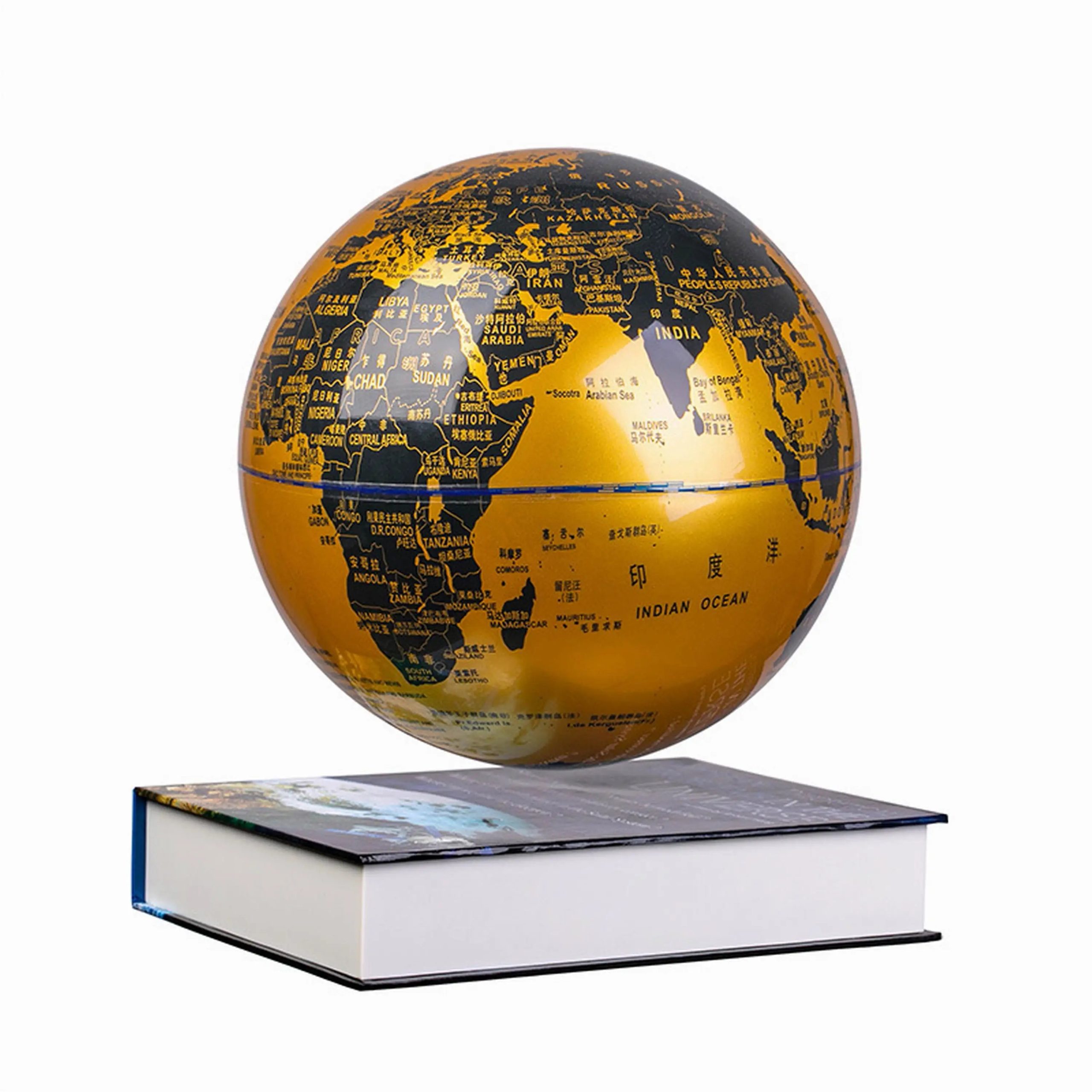 15cm Creative Circular Magnetic Levitation Globe – Floating Night Light & Educational Decor - Image 7