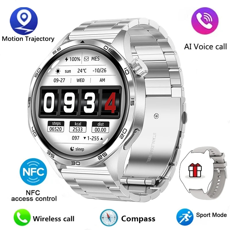 GT5 PRO Smart Watch for Men – 2024 AMOLED Display, Bluetooth Call, GPS, NFC & Compass - Image 14
