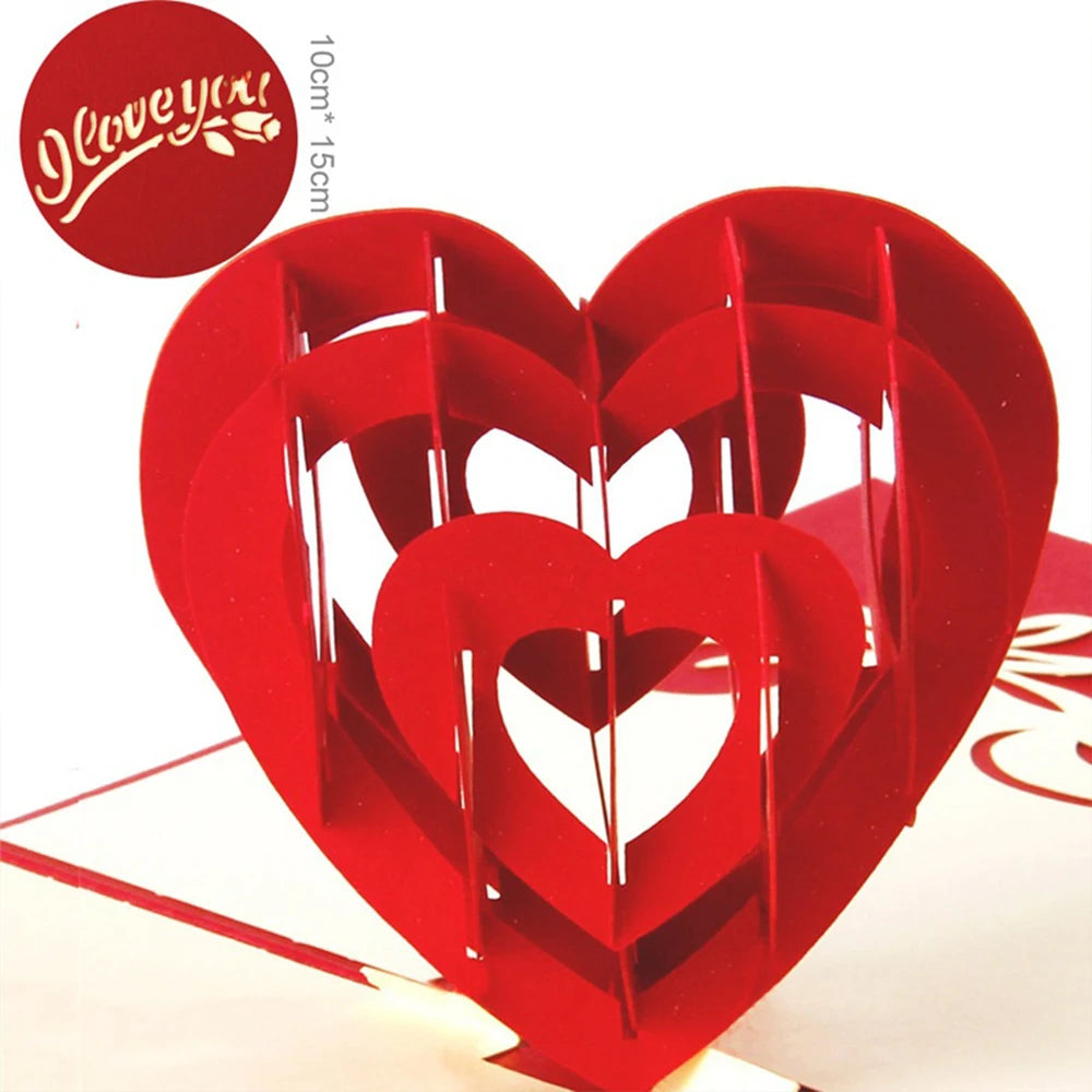 Hot 3D Creative Card – Valentine's Day, Wedding Invitation & Thank You Card - Image 32