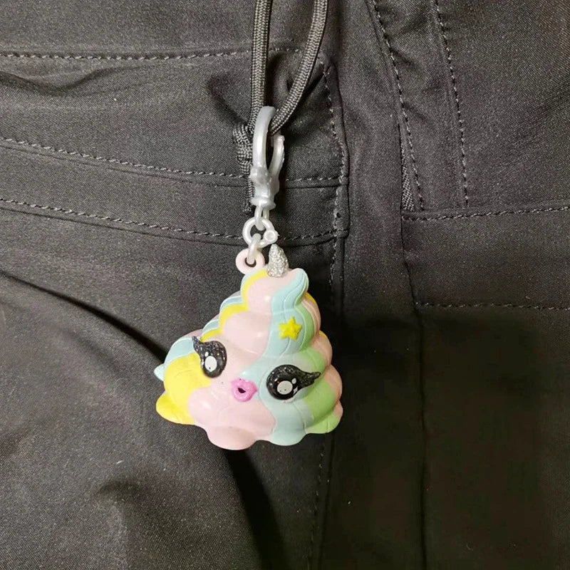 2Pcs Original Blind Mystery Bag – Unicorn PVC Slime Figure Keychain Pendant - Image 3