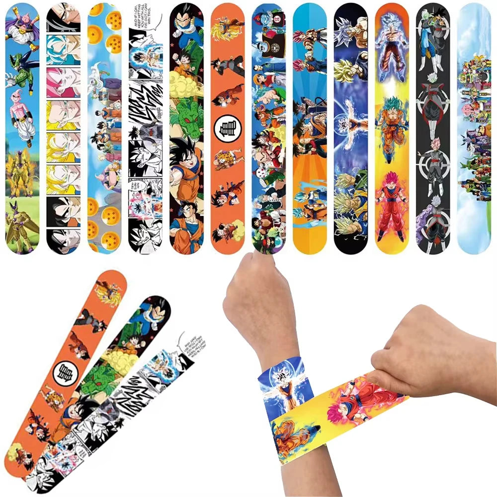 Dragon Ball Slap Bracelets – 12/24/36pcs Anime Party Favors for Kids’ Birthdays & Events - Image 6