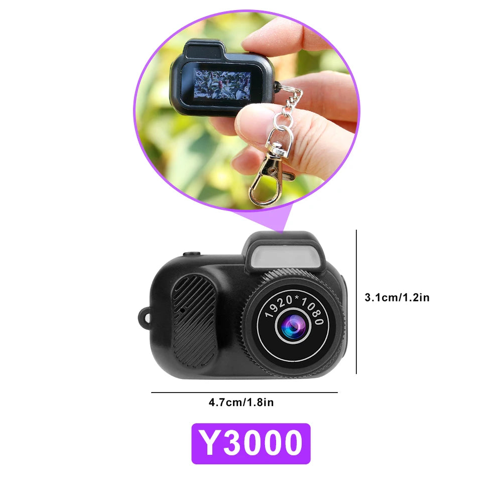 Mini Camera with Screen – HD 1080p Retro-Style Portable Video Recorder (Y4000) - Image 11