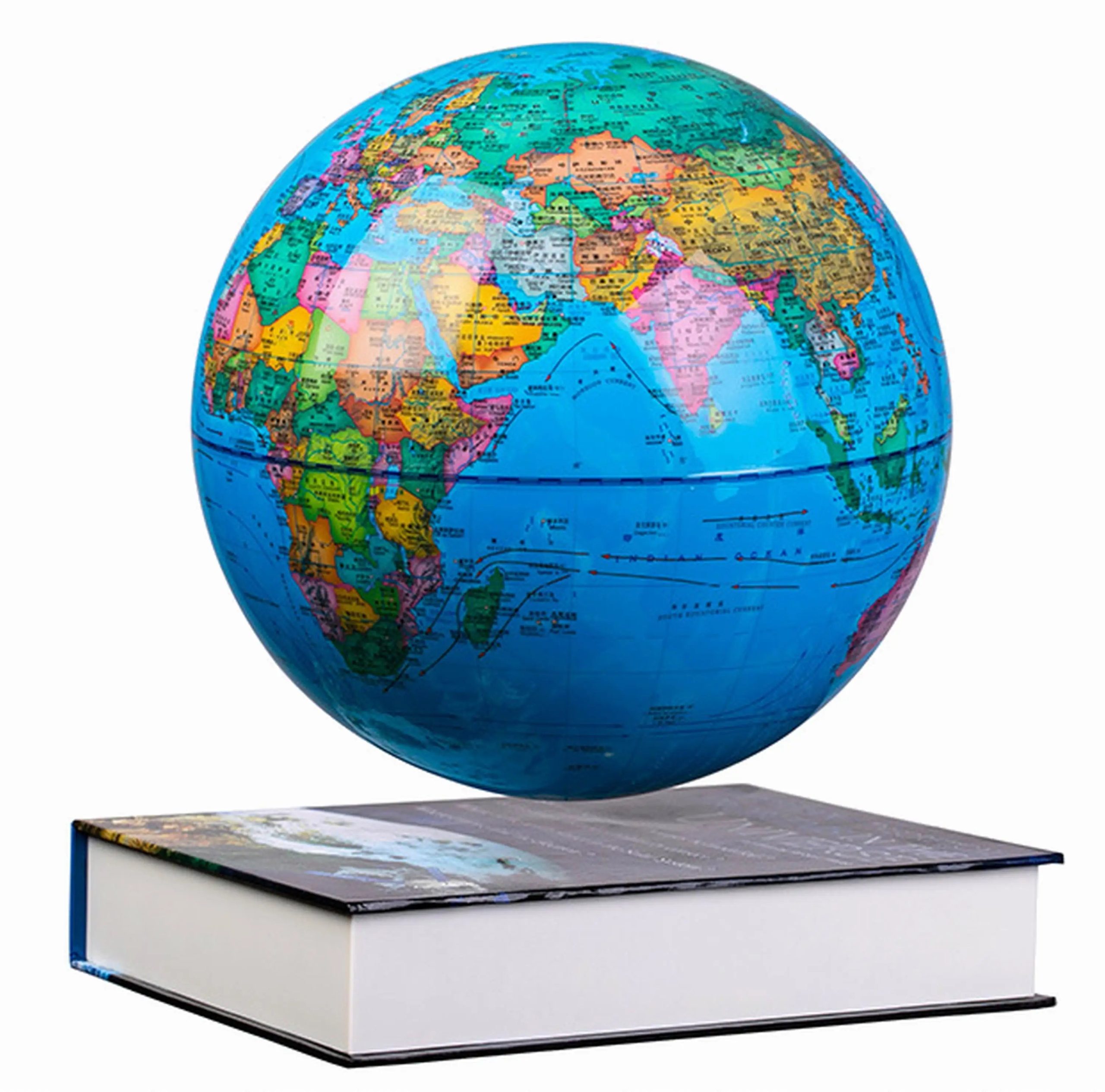 15cm Creative Circular Magnetic Levitation Globe – Floating Night Light & Educational Decor - Image 8