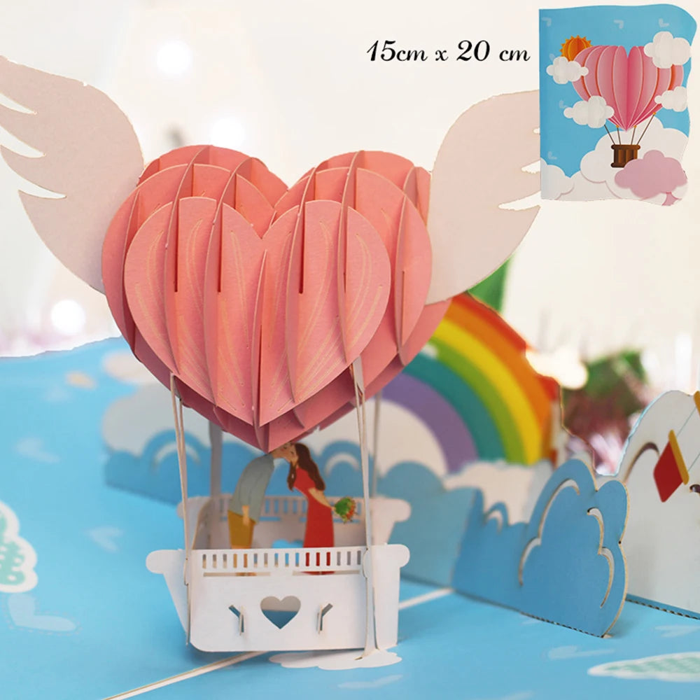 Hot 3D Creative Card – Valentine's Day, Wedding Invitation & Thank You Card - Image 5