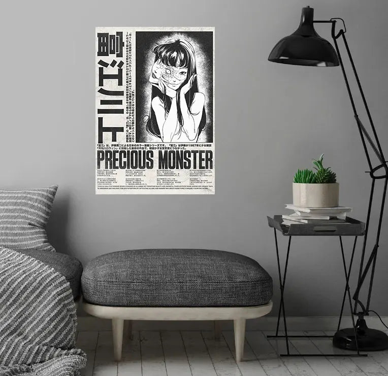 Popular Anime Canvas Posters – Vagabond & Jujutsu Kaisen Minimalist Wall Art for Fans - Image 3