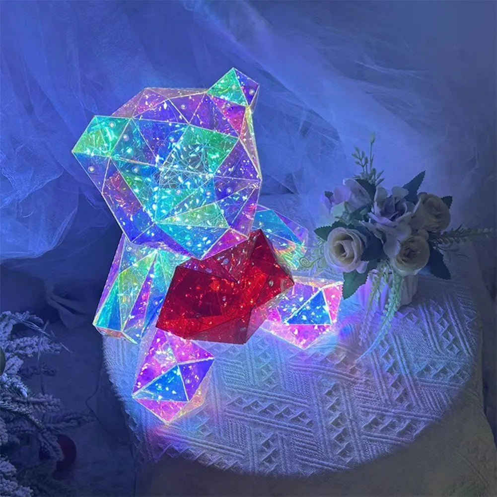 LED Light Up Teddy Bear Doll – Romantic Glowing Plush Toy for Valentine’s, Birthday & Anniversary - Image 3