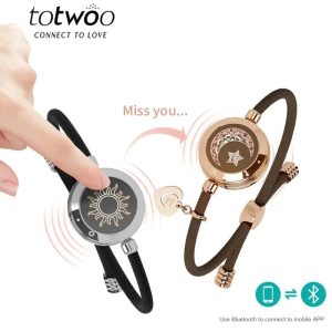 TOTWOO Long Distance Touch Bracelets – Smart Love Bracelets for Couples