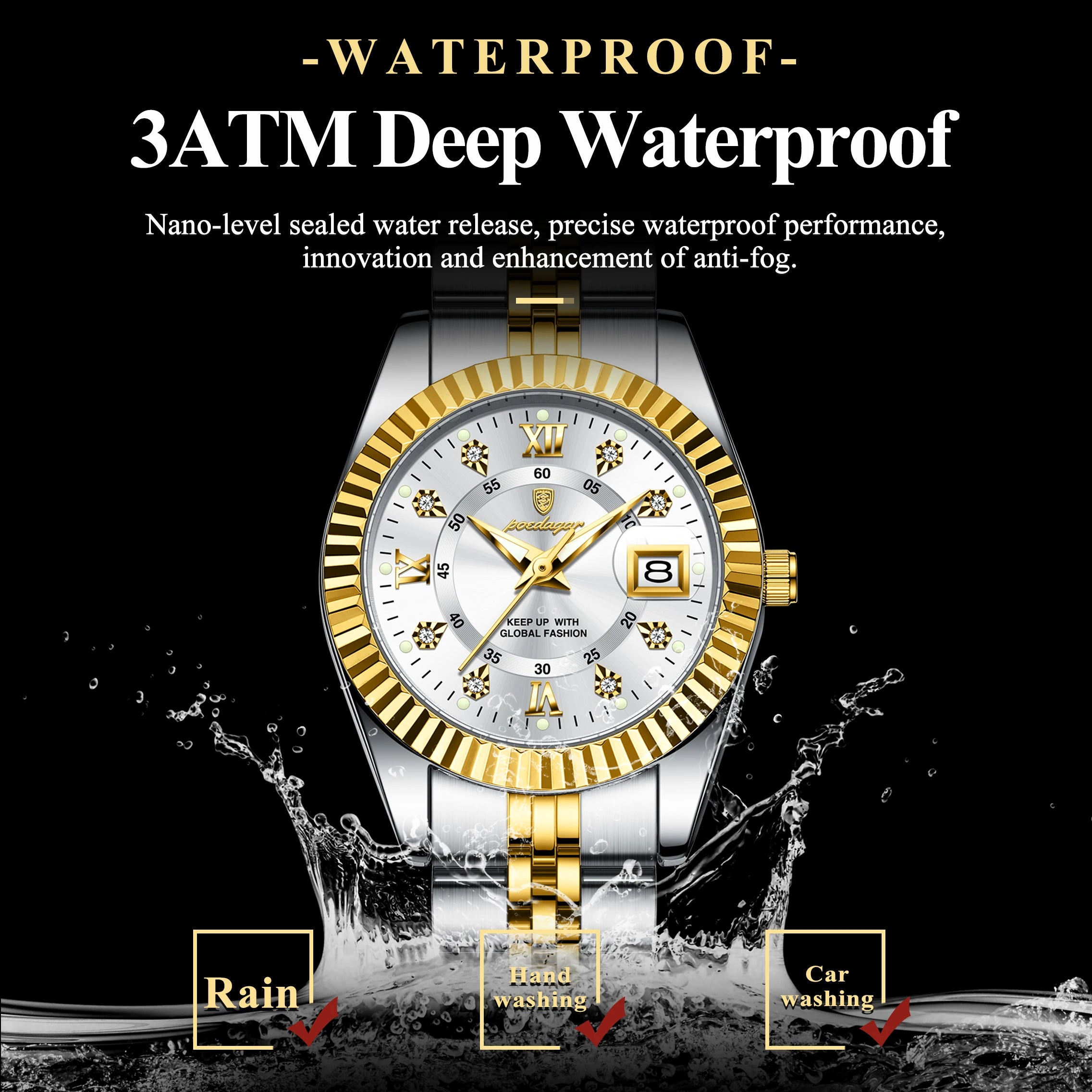 Luxury Elegant Waterproof Ladies Watch - Image 3