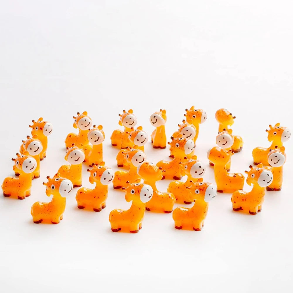 5Pcs Mini Giraffe Resin Figurines – Fairy Garden Accessories & Micro Landscape DIY Craft Decoration - Image 2