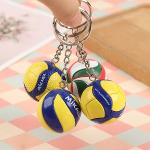 Fashion PVC Volleyball Keychain