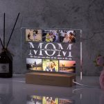 Personalized 3D Acrylic Photo Lamp – Custom Text Night Light for Mom, Dad, Family & Love Gifts