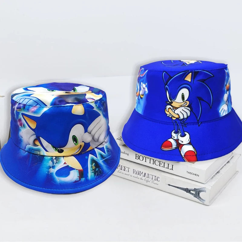 Sonic the Hedgehog Kids Fisherman Hat – Cute Anime Sunshade Cap for Boys & Girls - Image 2