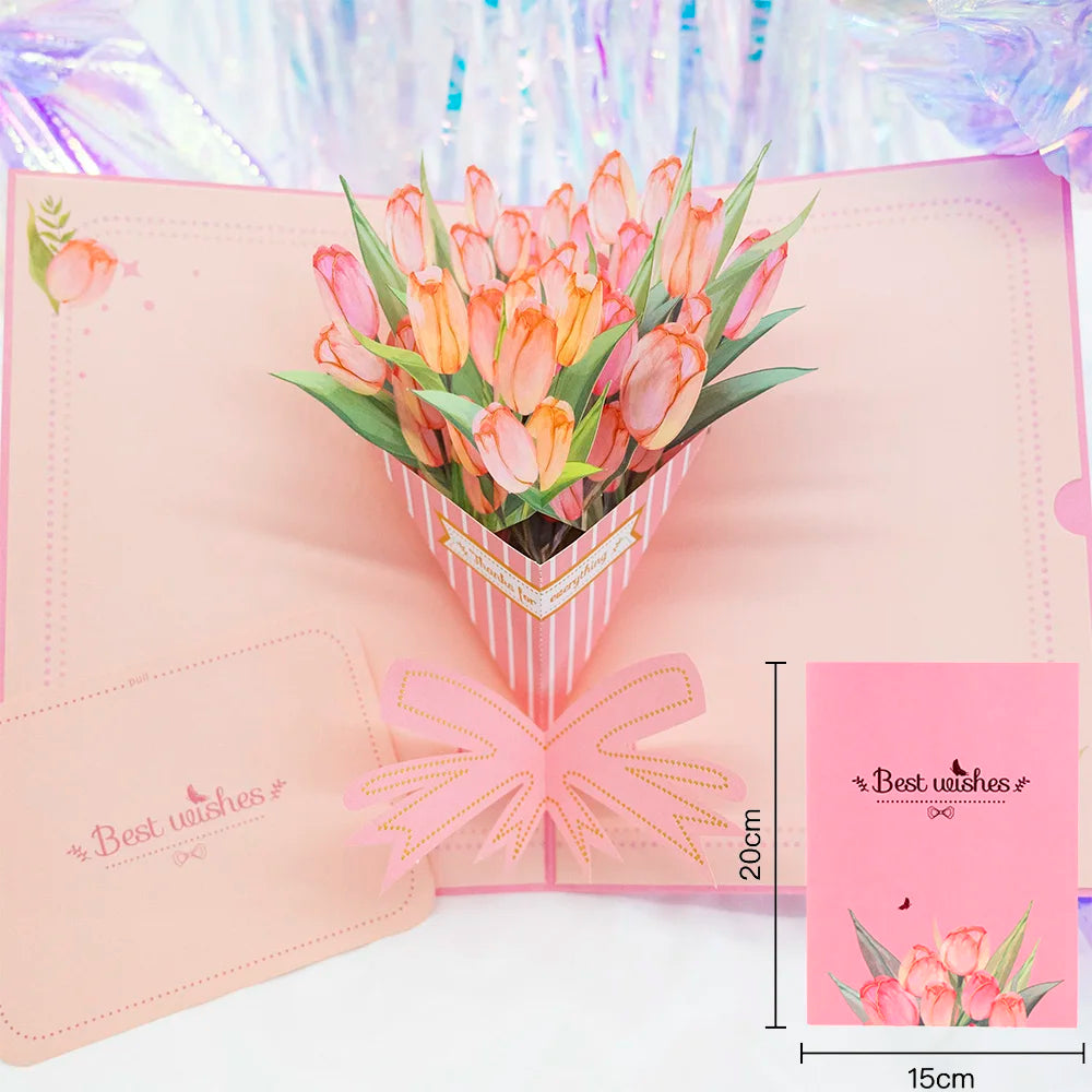 Hot 3D Creative Card – Valentine's Day, Wedding Invitation & Thank You Card - Image 4