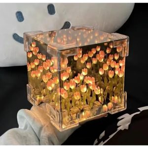 DIY Tulip Flower Sea Cube Night Lamp Kit