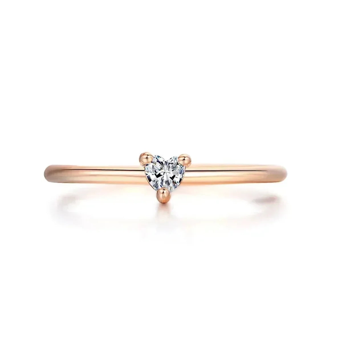 Zircon Little Heart Ring for Women - Image 8